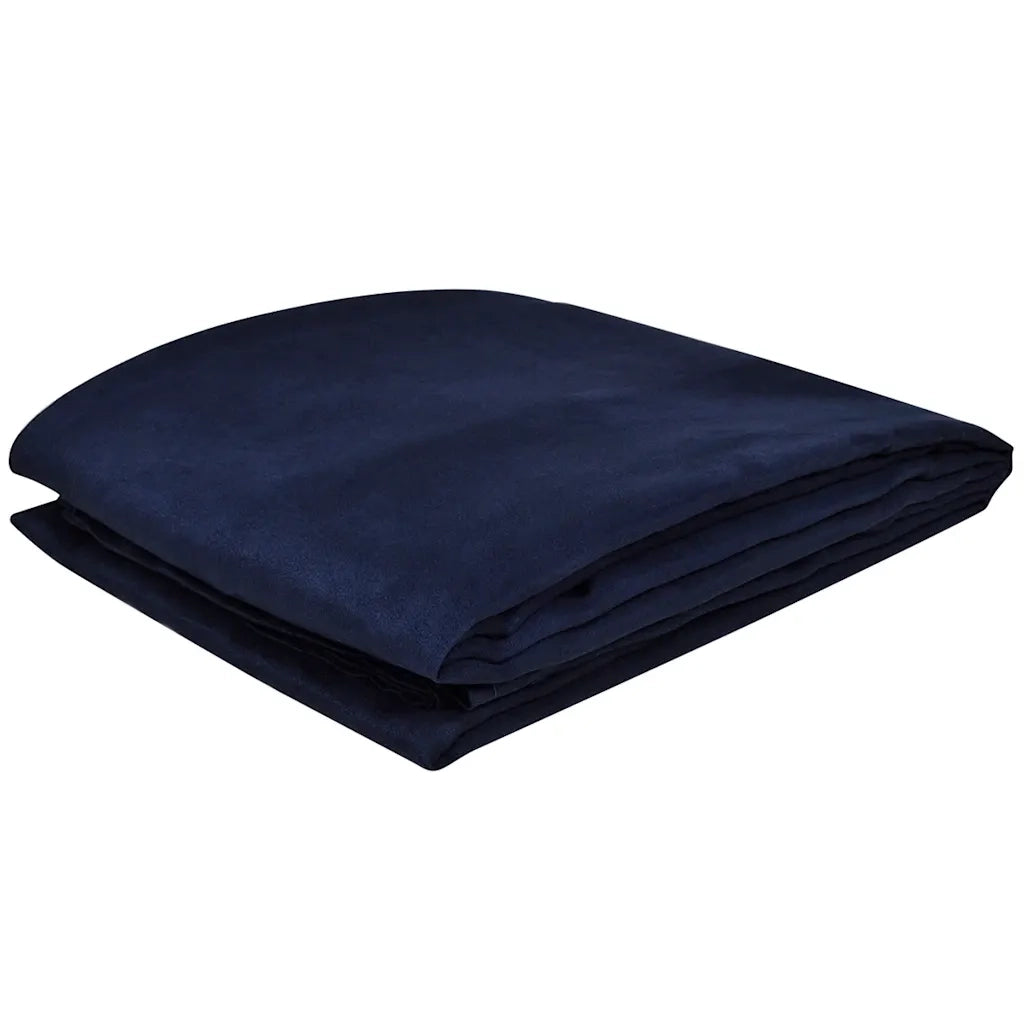 Fodera per divano in micro-camoscio blu marino 210 x 280 cm CFW3282346