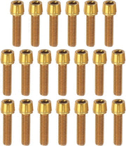 Set di viti Kegel per manubrio - M5x20mm - Colore oro - Set da 20 pezzi