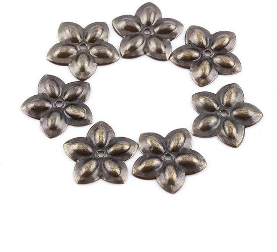 Accessori per Mobili 100 Stuks - Finestra Vintage Bronzo - Tappi Decorativi - Mobili/Sofa - Robusti/Ferro - 6/14 mm Lunghezza Totale - Spilloni per Mobili