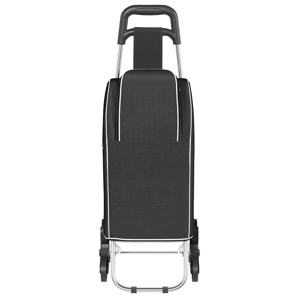 Carrello della spesa Nero 39,5 x 33 x 93 cm Tessuto Oxford 42002342