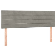 Testiera | Testata Grigio Chiaro 144x5x78/88 cm in Velluto
