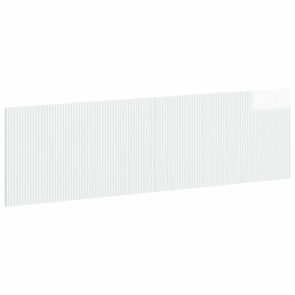 Testiera da Muro ARNHEM Bianco Lucido Legno ingegnerizzato 896719