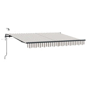 Tessuto per Tenda Grigio chiaro e bianco 500 × 300 cm 3426342