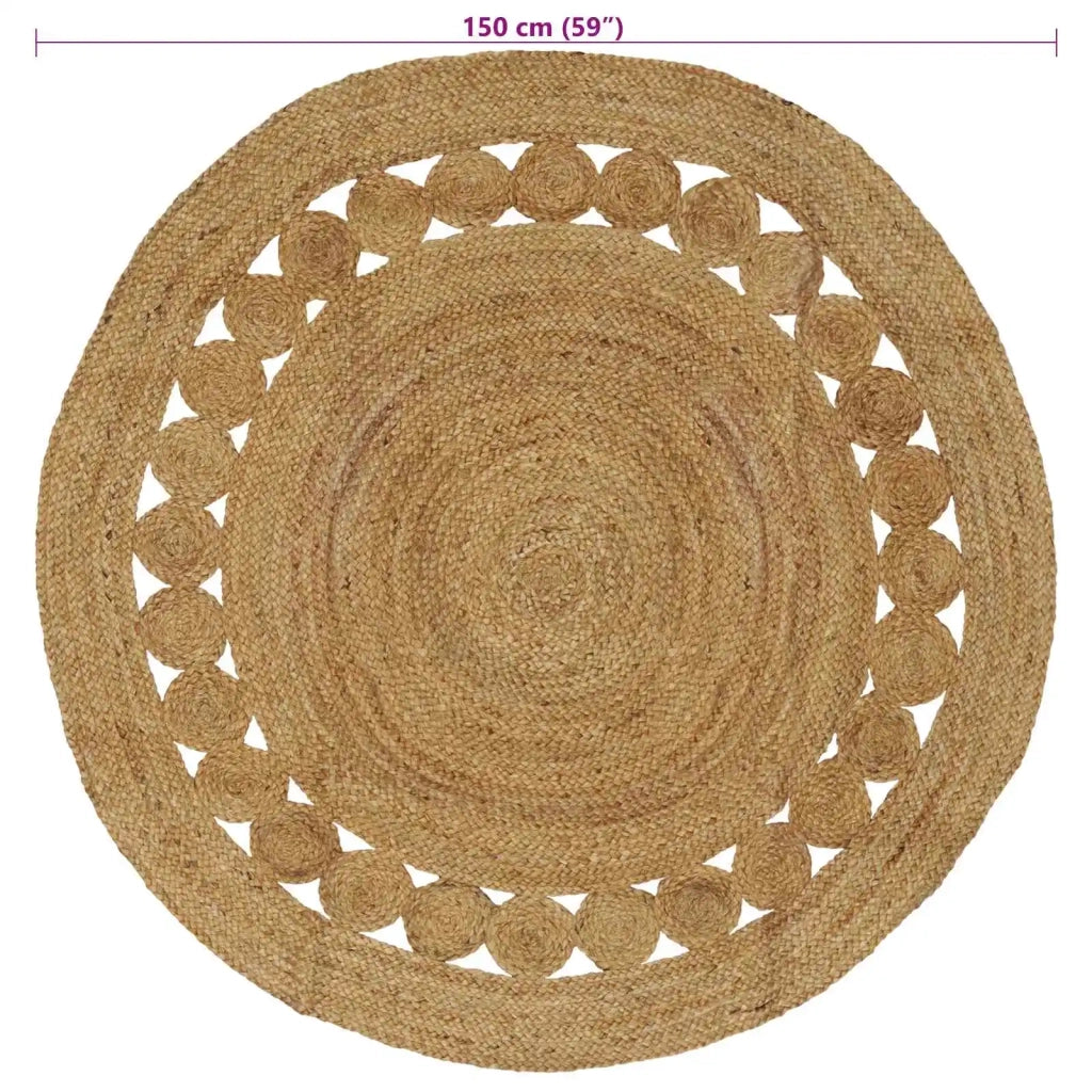 Tappeto Naturale Ø 150 cm Juta 42010801