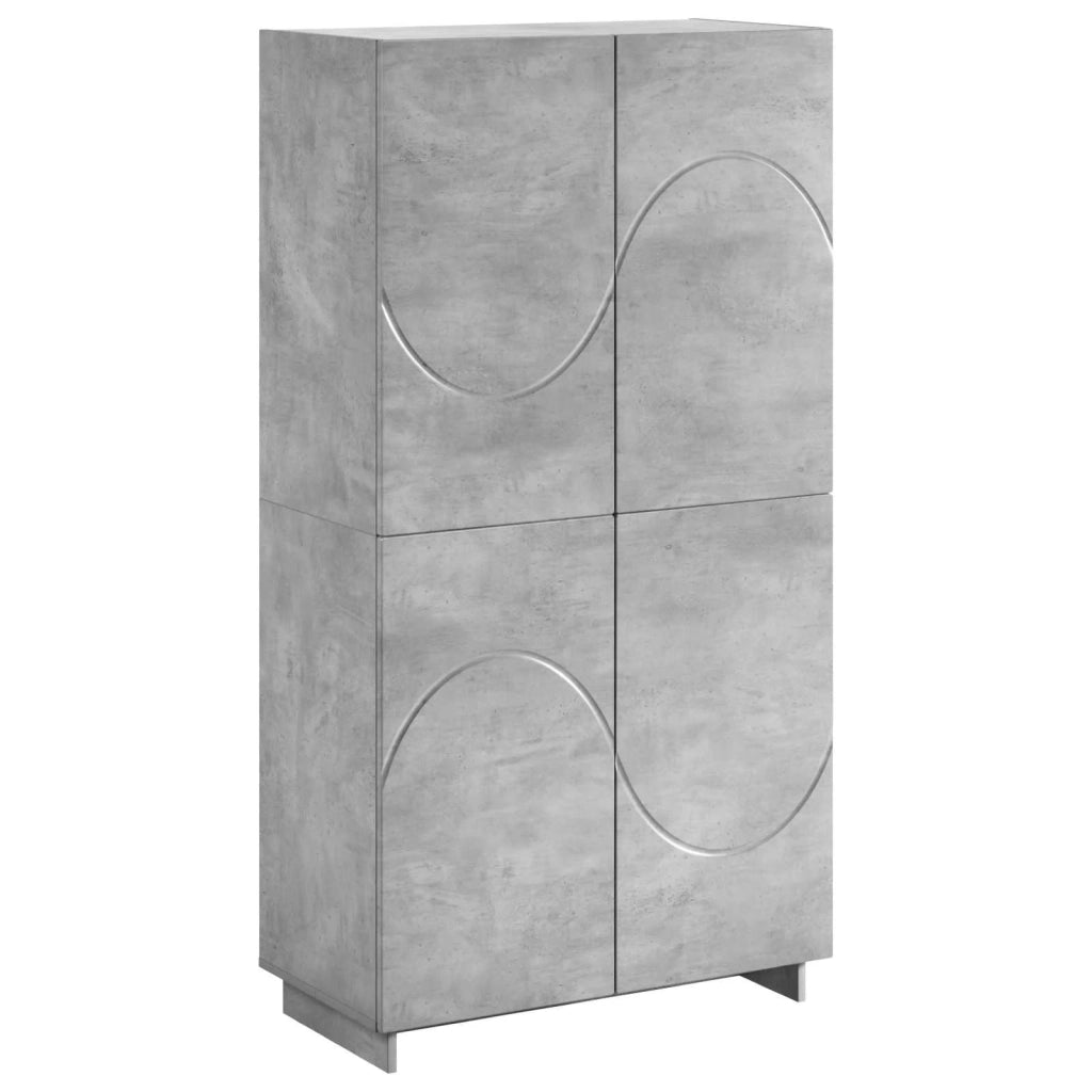 Credenza Grigio Cemento 79 x 41 x 151 cm Legno ingegnerizzato 3433112