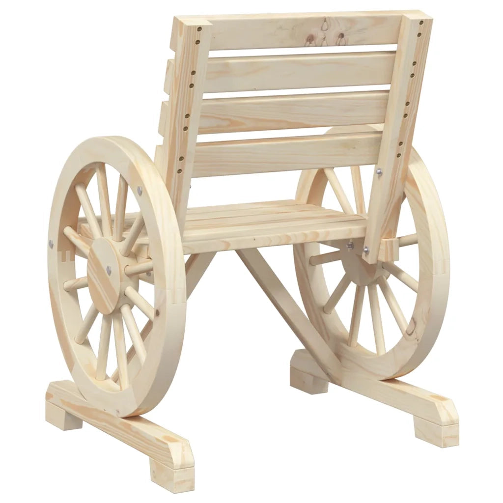 Sedia da patio-Sedia da Giardino 58x58x78,5 cm in Legno Massello di Abete 805737