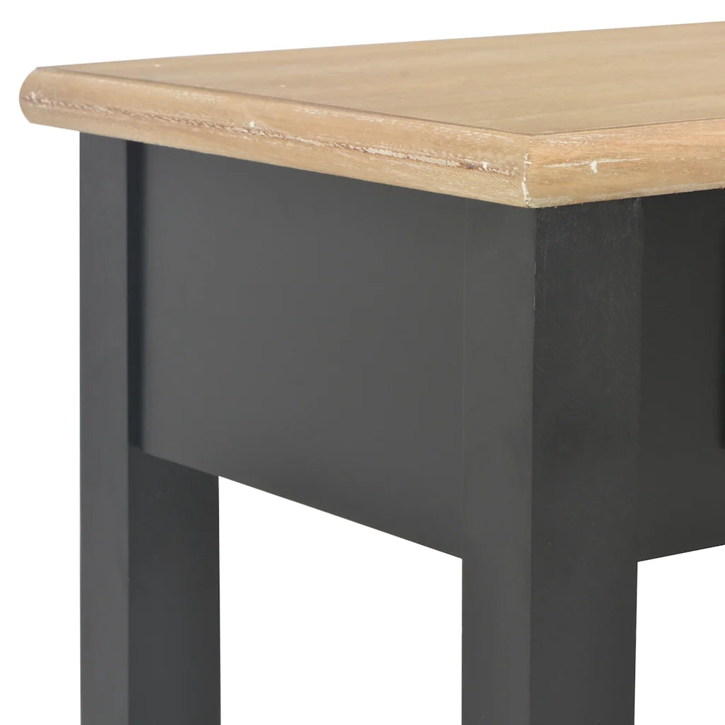 Tavolo Consolle Nero 110x35x80 cm in Legno 249903