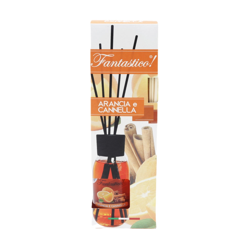 FANTASTICO DIFFUSORE PER AMBIENTE ARANCIA E CANNELLA DA 125 ML