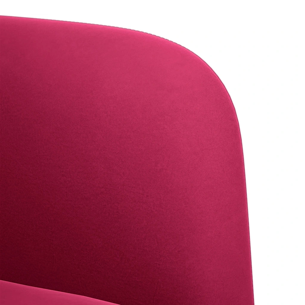 Divano | Divano da soggiorno | Sofa Divanetto Rosso Vino 109 cm in Velluto