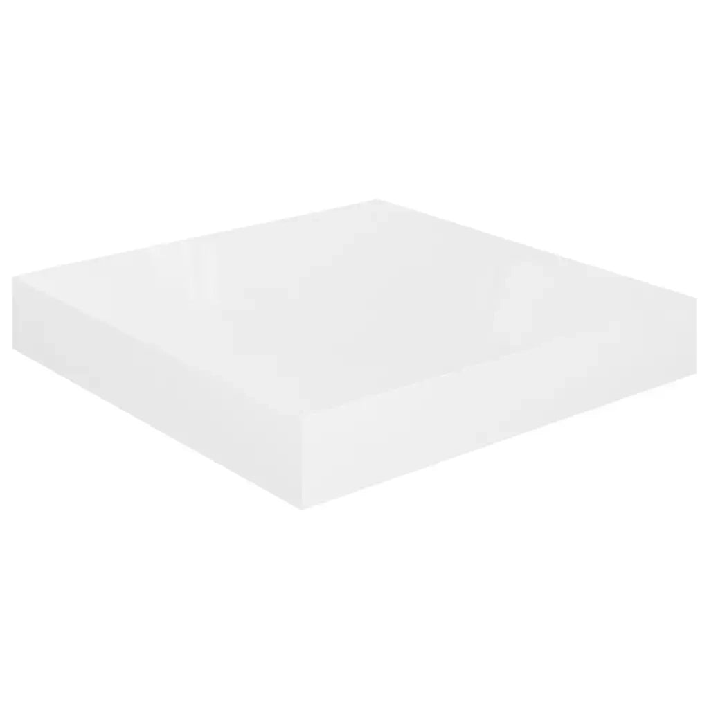 Scaffali a Parete 4 pz Bianco Lucido 23x23,5x3,8 cm in MDF cod mxl 42197
