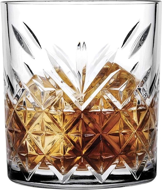 Set di bicchieri da whisky in cristallo, design Timeless, 205ml - Confezione da 6 pezzi