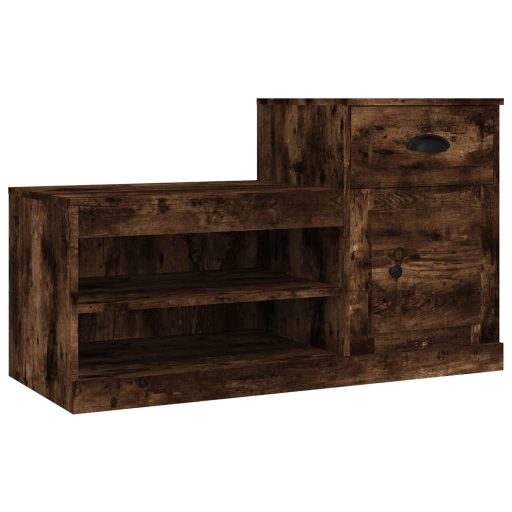 Scarpiera mobiletto portascarpe mobile per ingresso/corridoio/soggiorno 100 x 42 x 60 cm legno ingegnerizzato marrone 02_0021536
