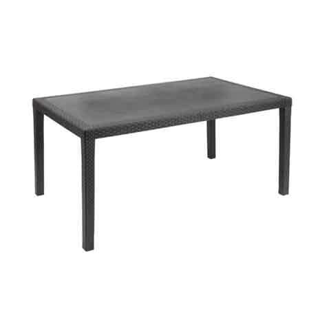 TAVOLO 'JOKER' cm 138x78x72h - Col. Antracite - PRO GARDEN