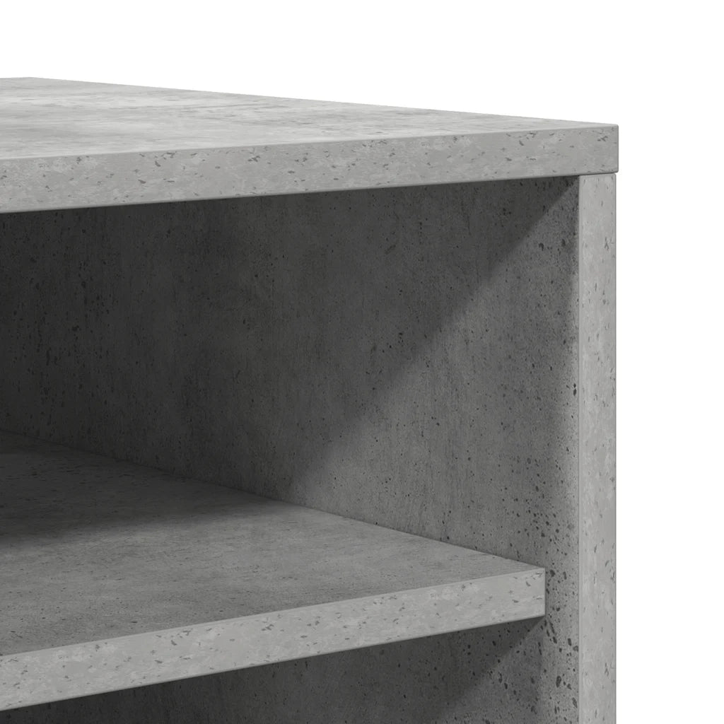 Scarpiera Grigio Cemento 60x35x92 cm in Truciolato 808949