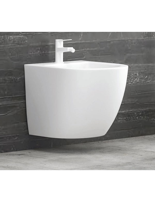 Bidet sospeso bianco MILOS 49,5x32,5x37 cm sospeso