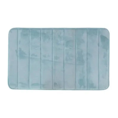 Tappeto bagno 100% poliestere 45x75 acquamarina antiscivolo  Memo