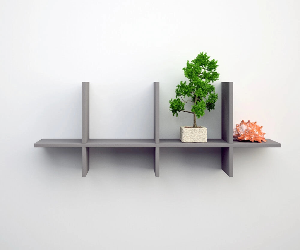 Mensola in MDF 92x15x37cm TFT  Easy Grigio Cenere