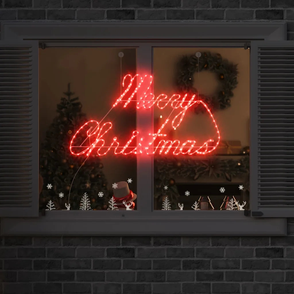 Insegna di Natale con 216 LED Rosso 99 x 55 x 13 cm Ferro