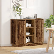 Mobile Sideboard con LED in Legno Vecchio 90x32x75 cm in Legno Ingengnerizzato