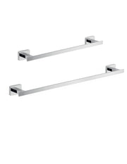 Set 2 portasalviette di GEDY linea Atena cromato