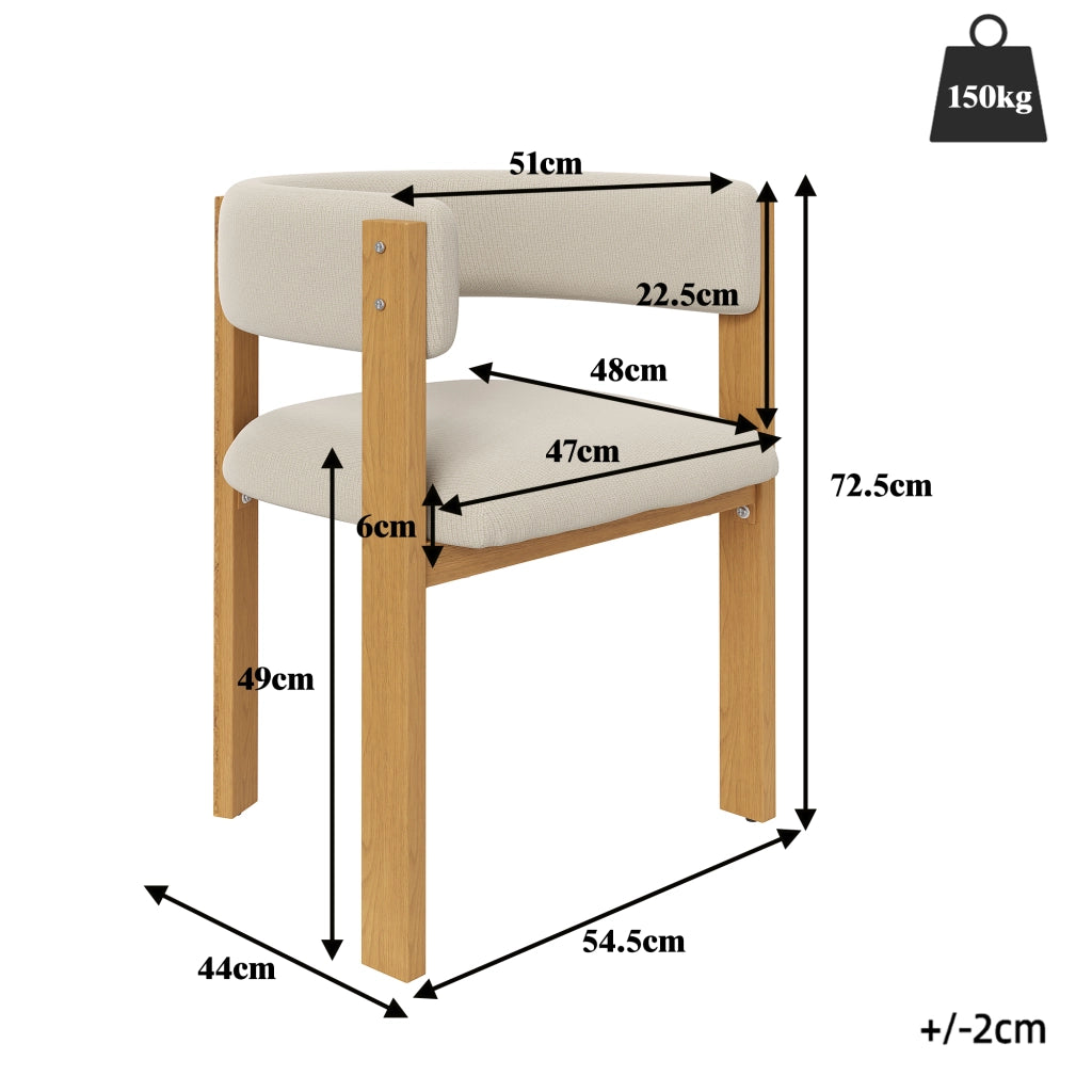 Set di 6 sedie ergonomiche - Zephmum- Spalliera imbottita gambe in ferro