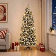 Albero di Natale artificiale con palline 180 cm 300 LED 3467195
