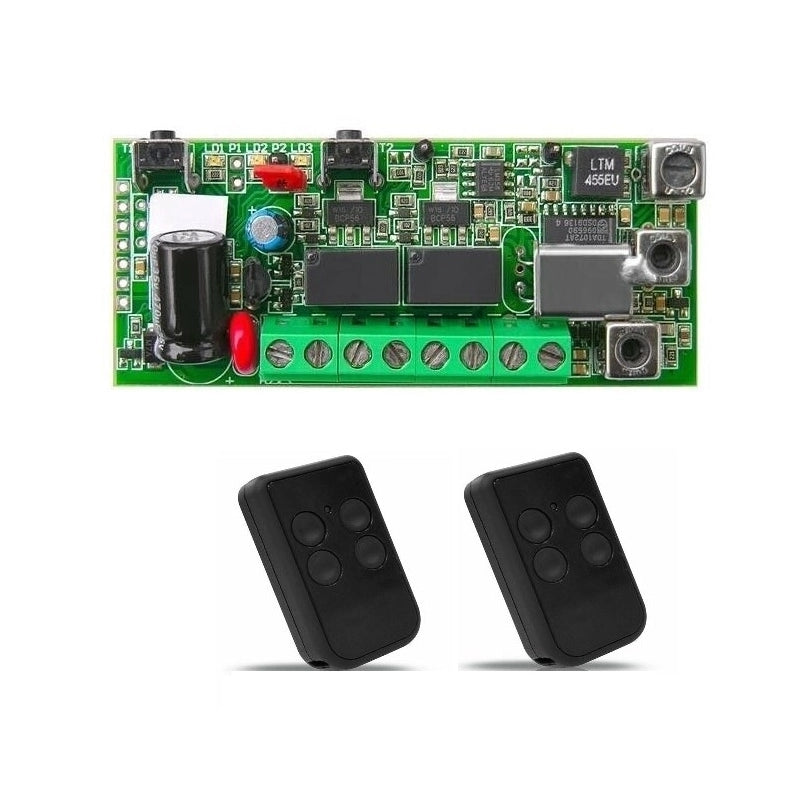 RICEVITORE QUARZATO BICANALE RX2-Q8 + 2 TELECOMANDO TX-Q COMPATIBILE QUARZATO