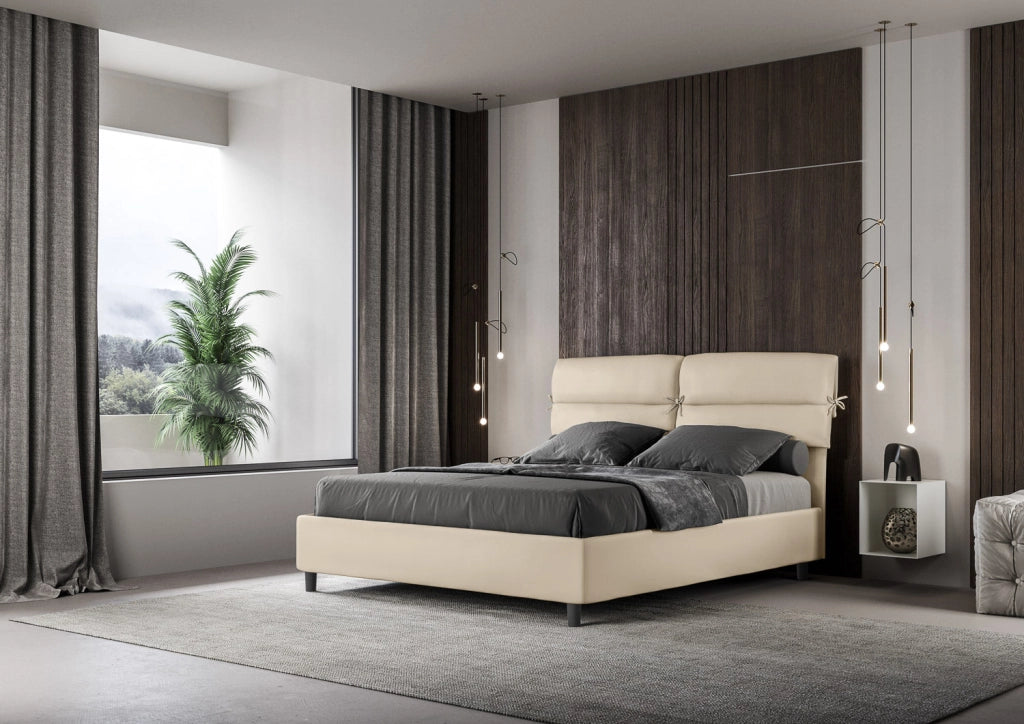 Letto Matrimoniale 160x210 cm Senza Rete Nandy Tortora
