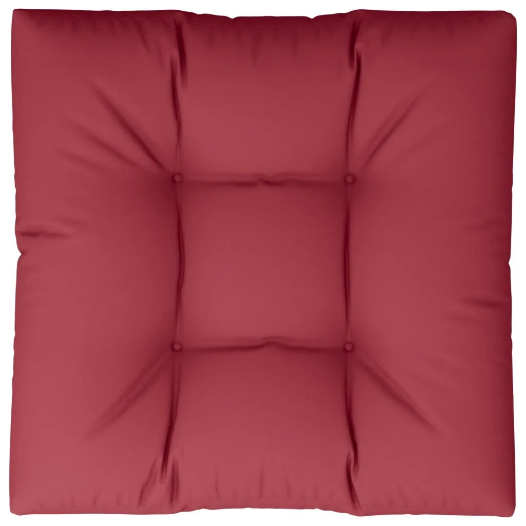 Cuscino per pallet | Cuscini per sedie Rosso Vino 80x80x12 cm in Tessuto