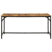 vidaXL Tavolo da Pranzo 160x80x75 cm in Legno Massello di Mango Grezzo