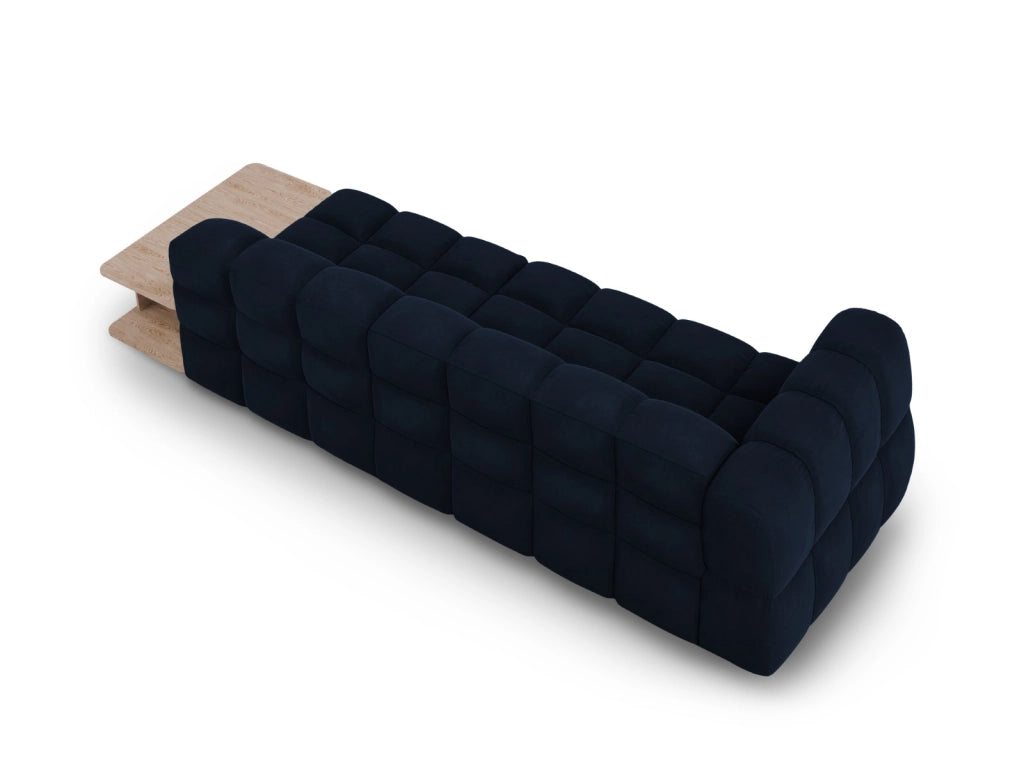 Cosmopolitan Design - Divano modulare destro "Sky" 4 posti in velluto blu reale 