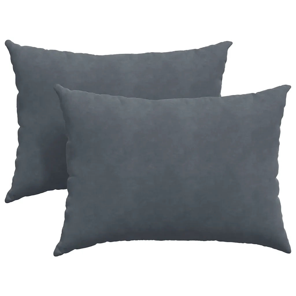 Cuscini da Divano 2 pz | Cuscini per sedie Grigio scuro 70 x 50 cm