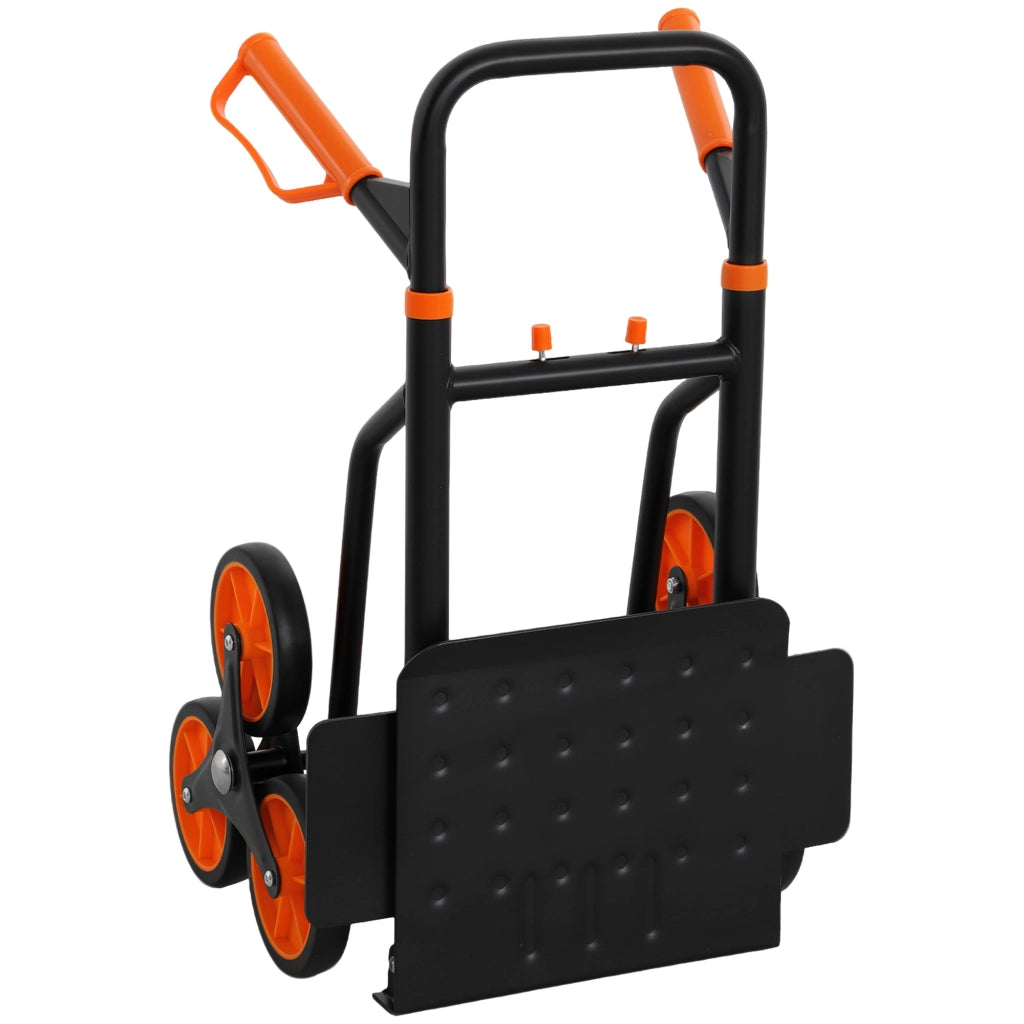 Carrello Portatile Pieghevole ¨C zephmum ¨C Acciaio, Arancione, 44x67x106,5cm