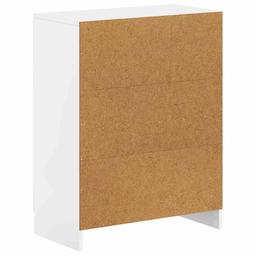Mobiletto da Bagno UTRECHT Bianco Lucido 59,5 x 31 x 77 cm 897719