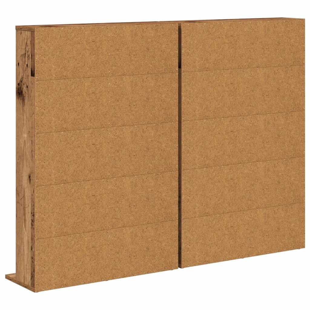 Mobile per CD 2 pz Legno antico 65 x 23,5 x 97,5 cm 8012687