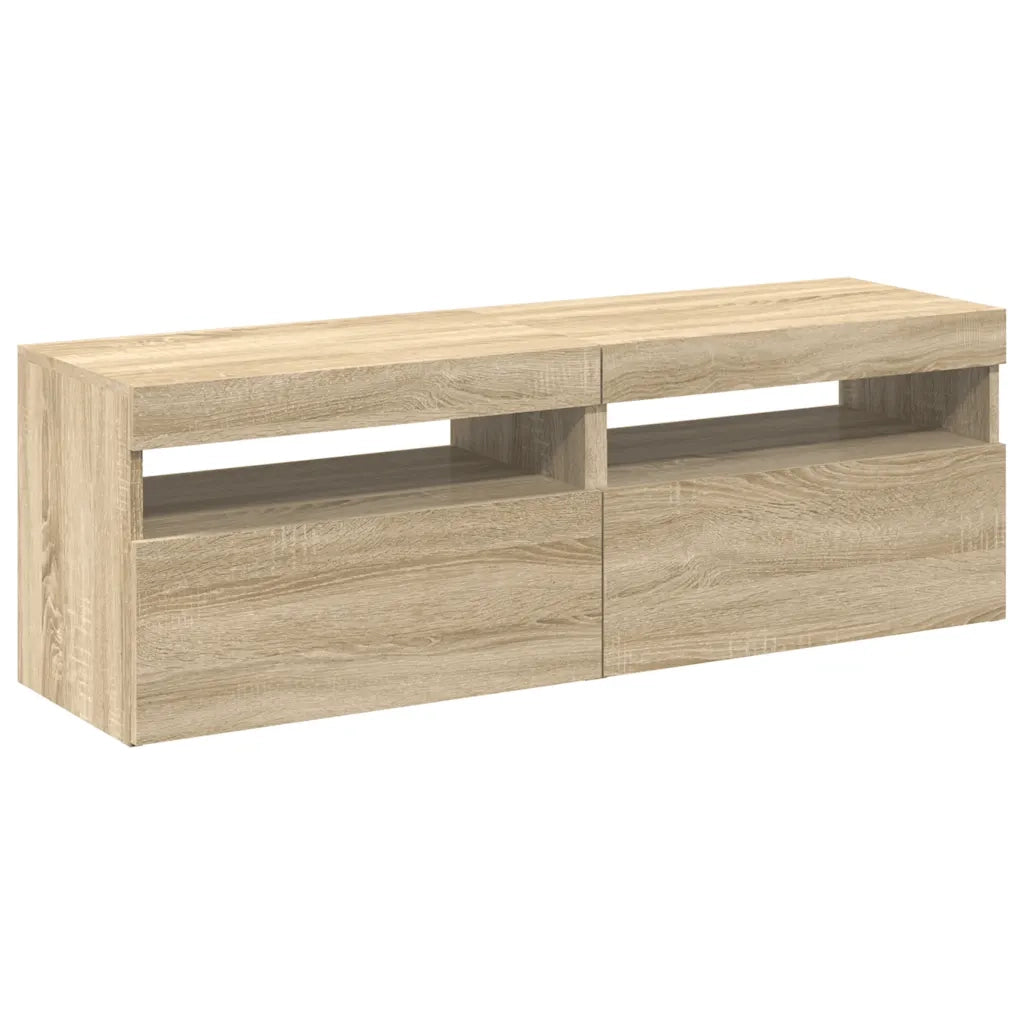 Mobili Porta TV con LED 2 pz Rovere Sonoma 60x35x40 cm 804416
