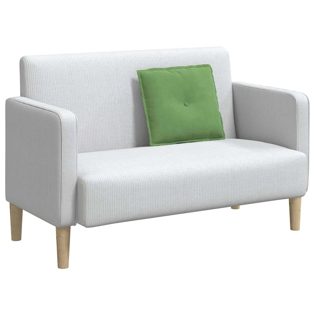 Cuscino per Schiena | Cuscino dorsale Verde chiaro 50 x 45 cm Tessuto in Cords