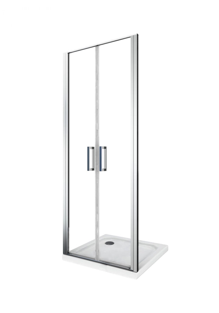 Porta doccia saloon cristallo 6mm trasparente anticalcare h.190cm Sicena Tixion Trasparente 6mm,100 cm