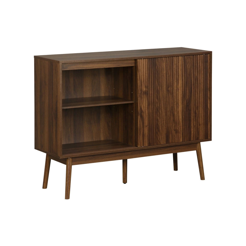 Credenza in legno, 115cm, marrone scuro