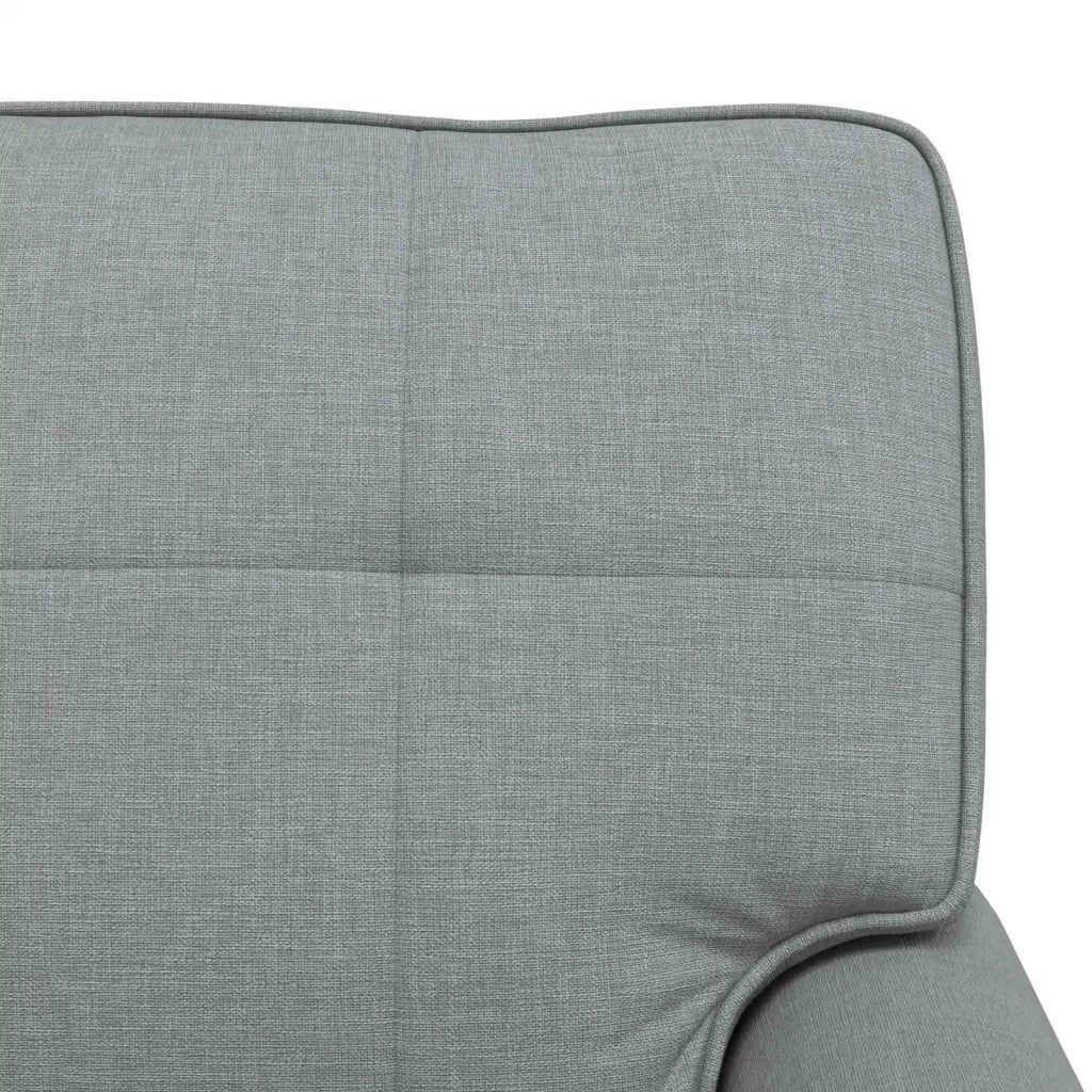 Chaise Lounge Grigio chiaro 91 x 157 x 91 cm Tessuto