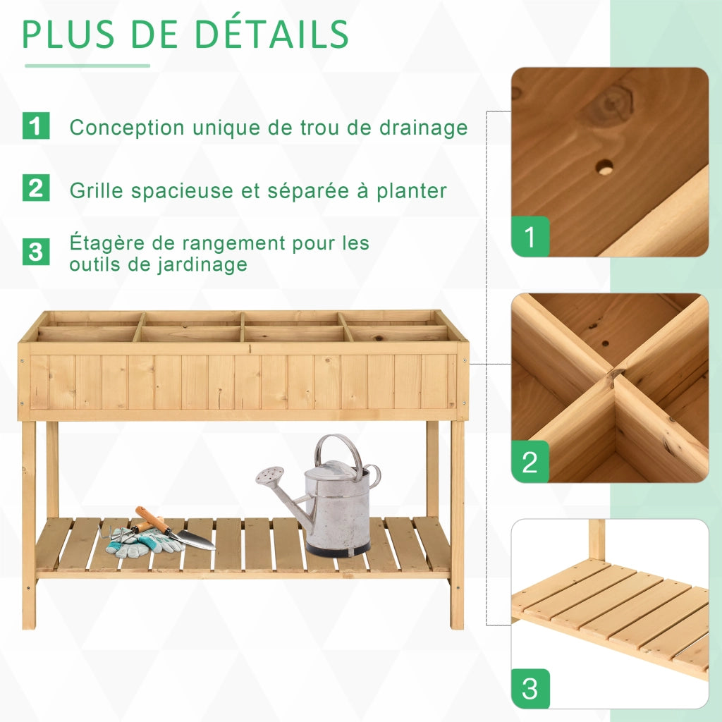 Tavolino da caff¨¨ con scaffale ¨C zephmum ¨C legno 110x46x76 cm