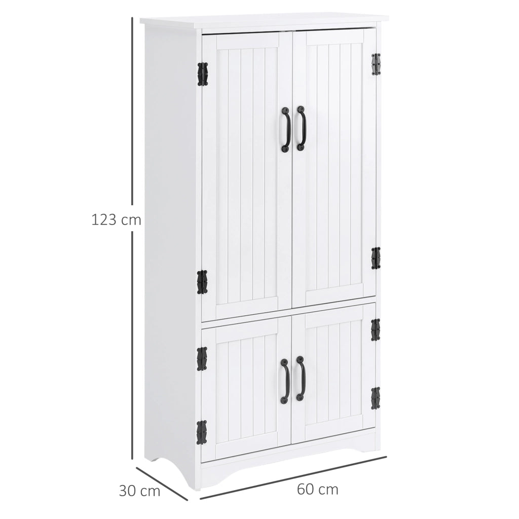 Armadio da Cucina ¨C zephmum ¨C Bianco 60x30x123 cm