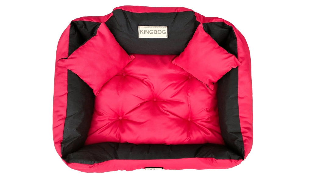 AIO FACTORY 130x105 cm KINGDOG Cuccia per cani impermeabile personalizzabile rossa