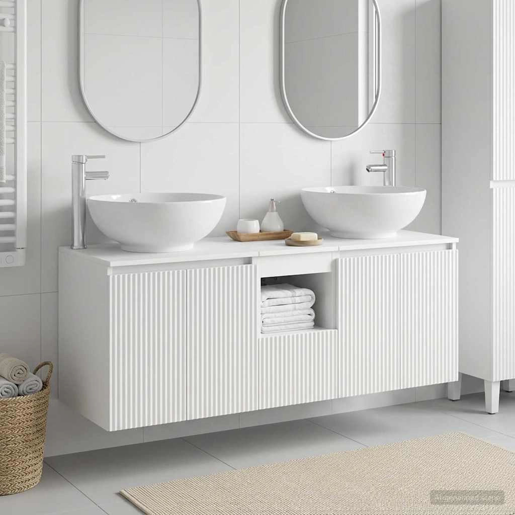 Set di Armadi da Bagno 3 pz Bianco 49,5 x 44,5 x 65 cm 3405697