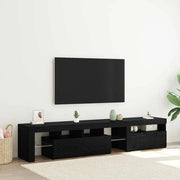 Mobile TV 2 pz-Mobile per TV-Credenza TV Rovere Nero 260 x 37 x 40 cm Legno multistrato 999483