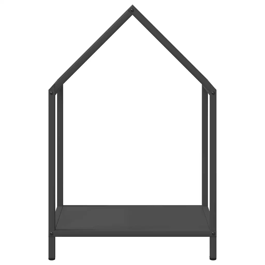 Rastrelliera per Legna da Ardere Nera 40x25x60 cm CFW6071335