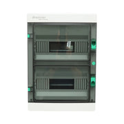 Pannello fusibili PT a 2 file, 24 moduli, IP65, montaggio superficiale Breckner Germany