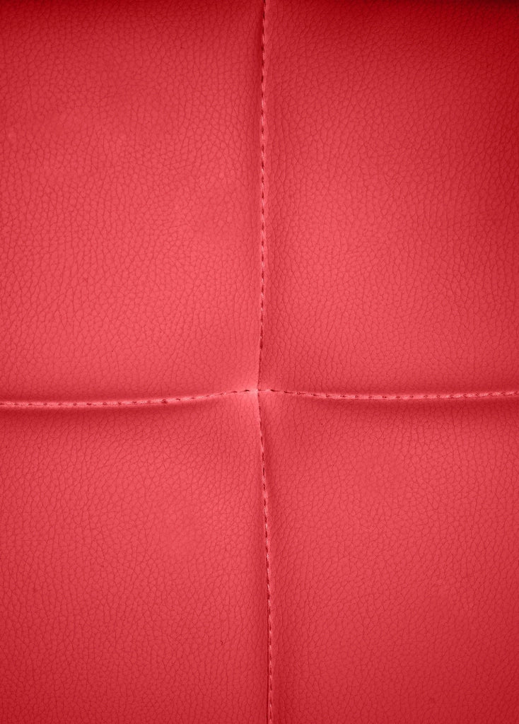 Sedia Visitatore Canada B in Similpelle rosso