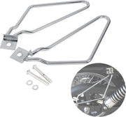 Supporto per zaini per motocicletta - 2x supporti per zaini - sospensione per XL883/1200 HD1450/1584 (argento)
