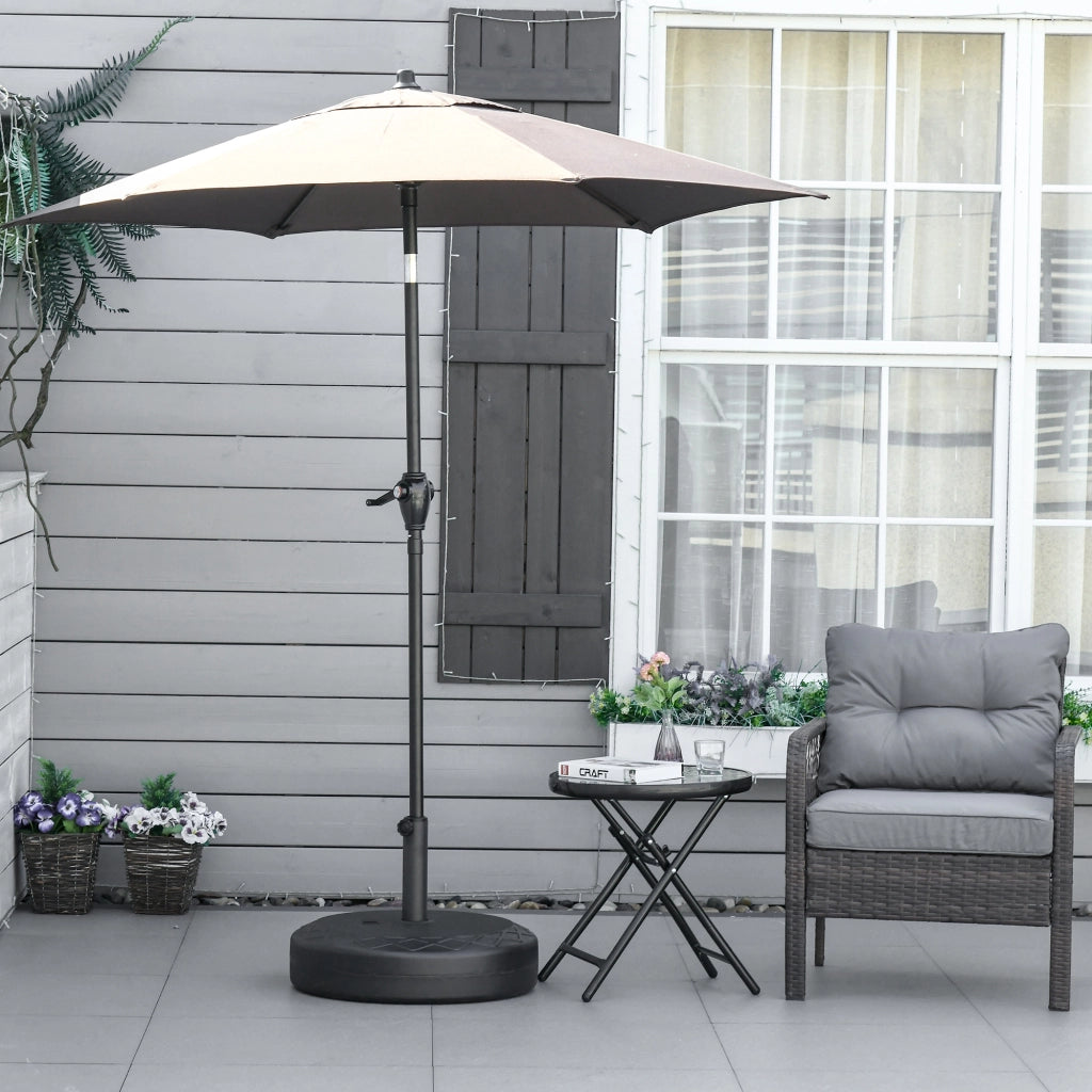 Pied de parasol ¨C zephmum ¨C nero, acciaio, per mat ? 38 e 48 mm